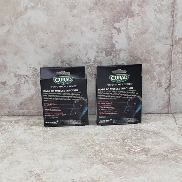 2 Curad Compression Glove Hand Support Ironman Performance Series Universal OSFM - Picture 3 of 8